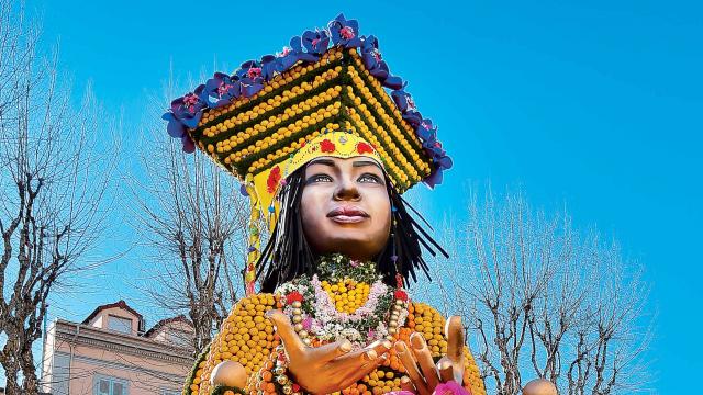 Fête Du Citron® à Menton : Motif d'agrumes dans les jardins Biovès