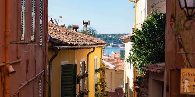 Menton Vieille Ville Vue Mer