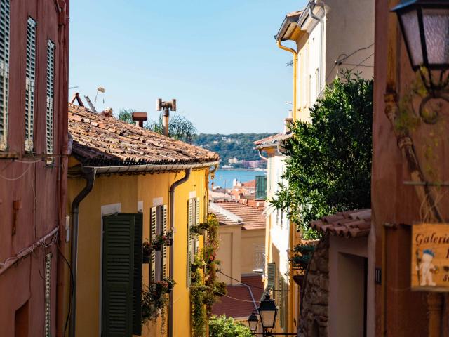 Menton Vieille Ville Vue Mer