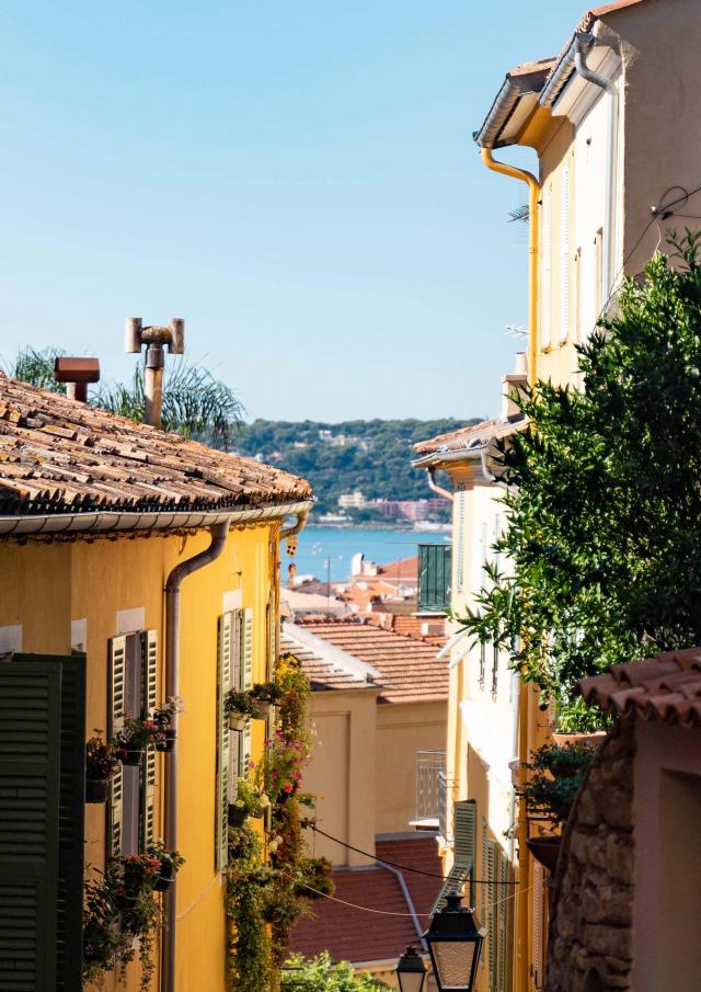 Menton Vieille Ville Vue Mer