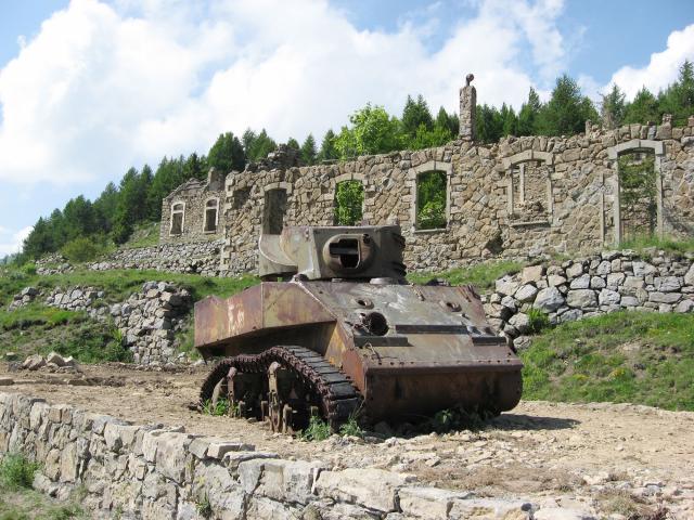 Char sur le Massif de l'Authion