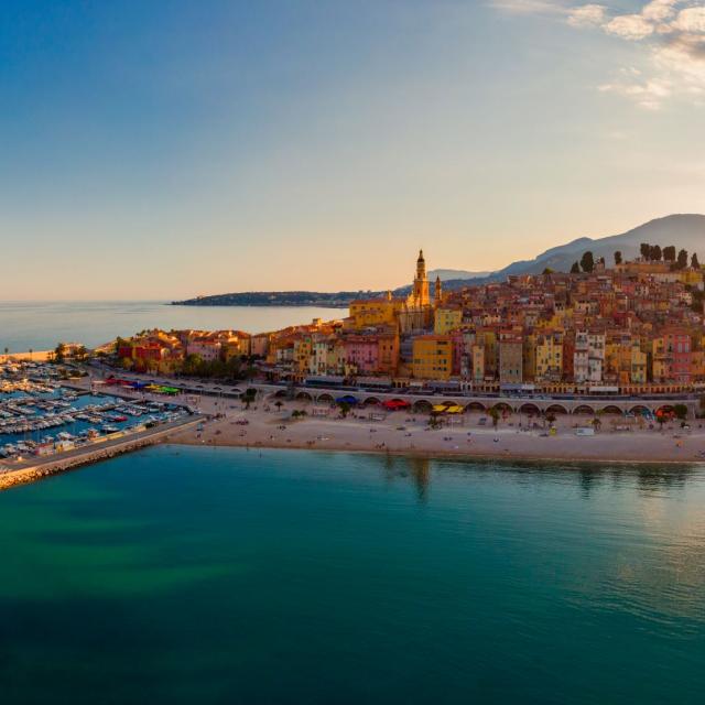 Vue sur la vielle ville de Menton