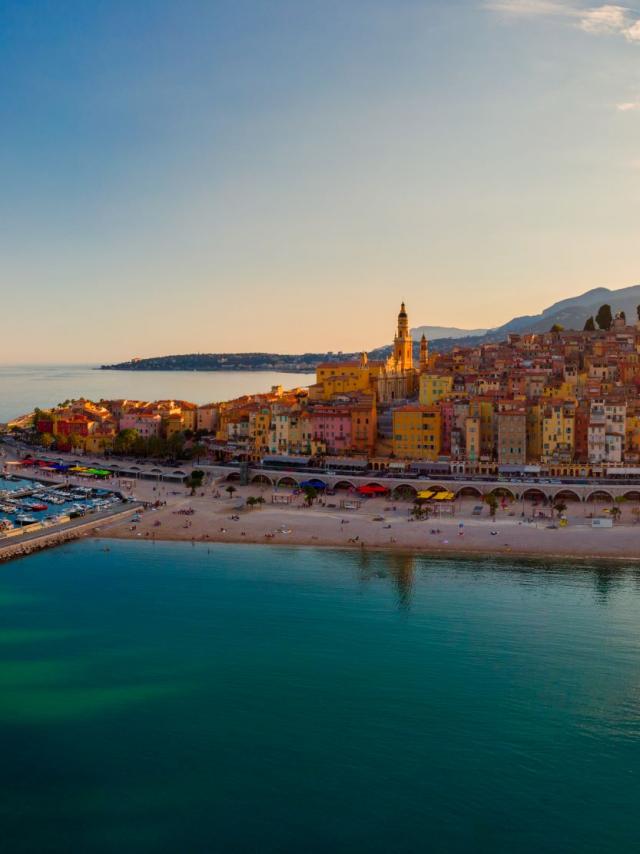 Vue sur la vielle ville de Menton