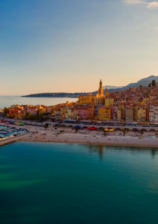 Vue sur la vielle ville de Menton