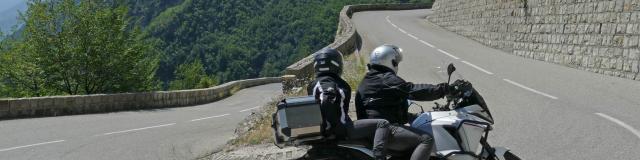 Motard Col De Turini Route Grandes Alpes @Drone De Regard