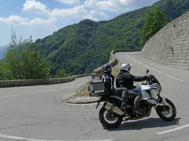 Motard Col De Turini Route Grandes Alpes @Drone De Regard