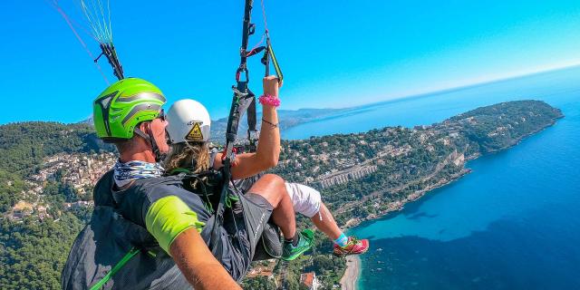 Parapente activité en pleine nature La Turbie