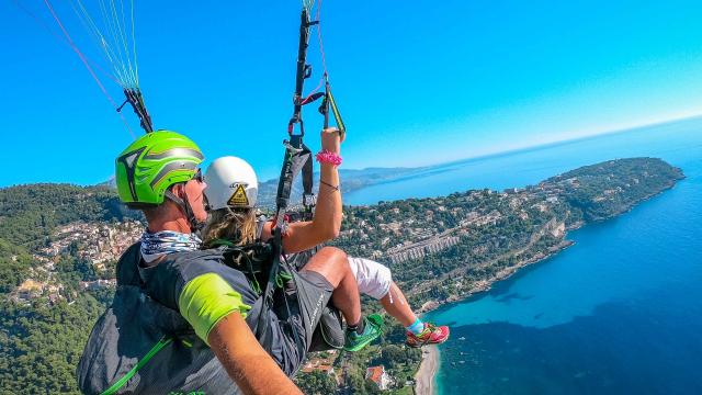 Parapente activité en pleine nature La Turbie