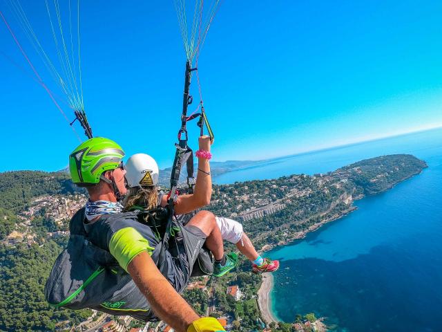 Parapente activité en pleine nature La Turbie