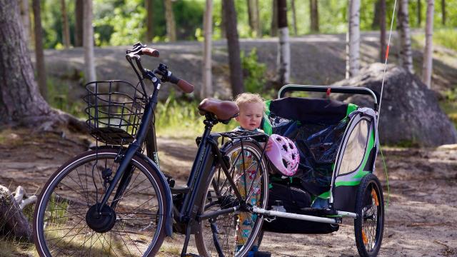 Promenade à vélo bébé