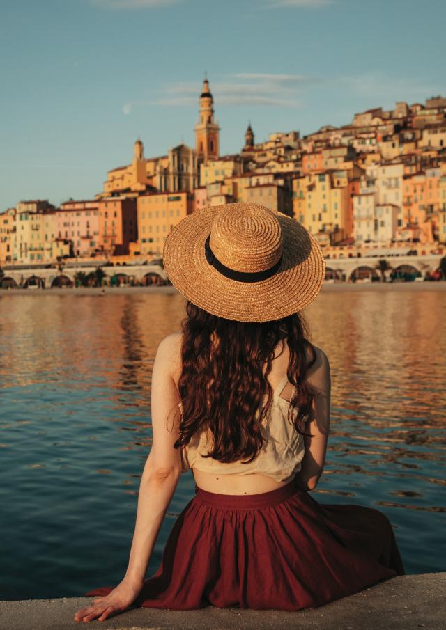 Vue sur la vieille ville de Menton