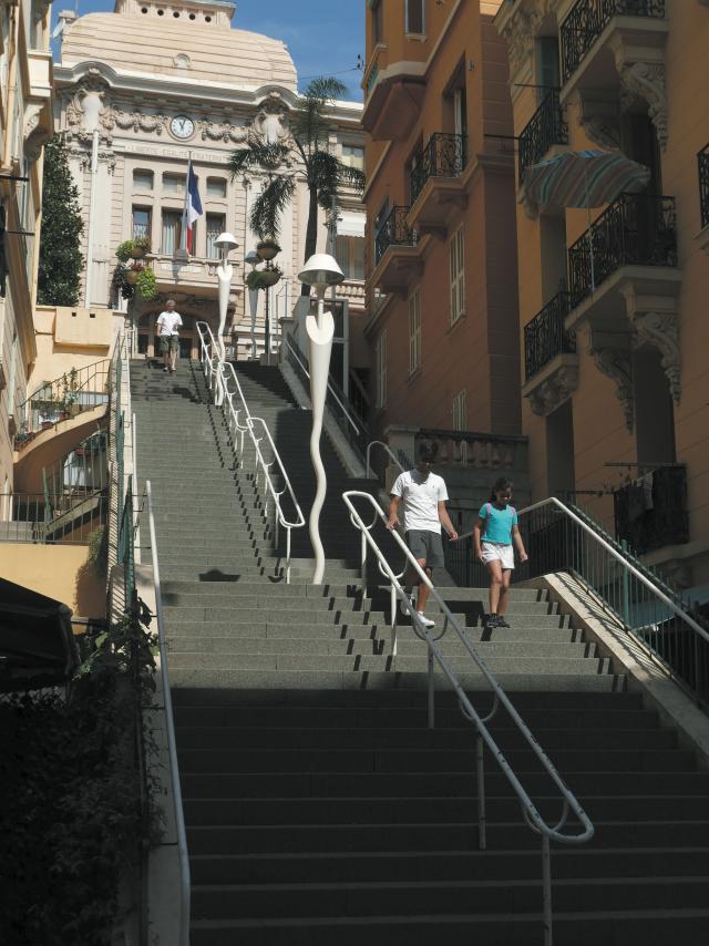 Escalier de la Mairie à Beausoleil