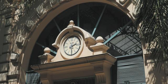 Façade du Marché Gustave Eiffel à Beausoleil