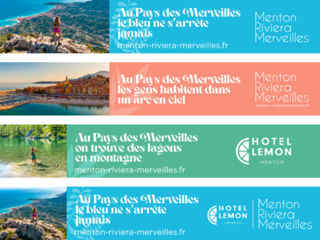 Exemple de Signatures mails aux couleurs de Menton, Riviera & Merveilles