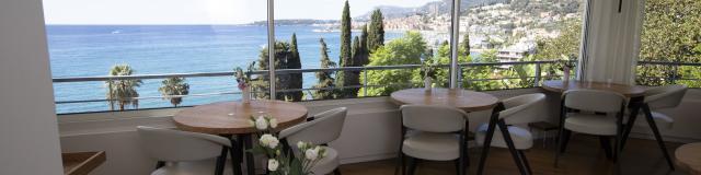 Vue sur Menton depuis le restaurant 