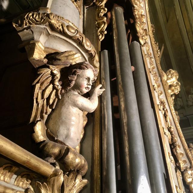 Orgue Des Freres Concone Eglise De Breil Sur Roya 1758 1760 Lrro Cliche F. Marcon