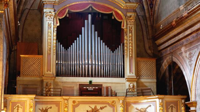 Orgue Des Freres Lingiardi Eglise De La Brigue 1849 Lrro Cliche F. Marcon