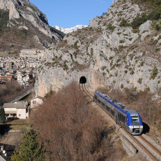 Train Sous La Neige Braun